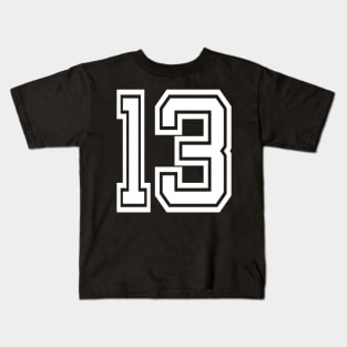 Numbers 13 for a sports team, group, or community Kids T-Shirt